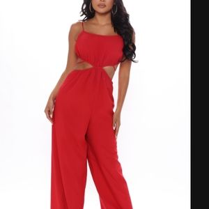 Fashion Nova Wine Nights Jumpsuit